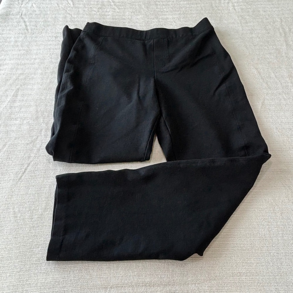 Spanx The Perfect Pant Black Straight Leg Ponte Trousers 20254R Large